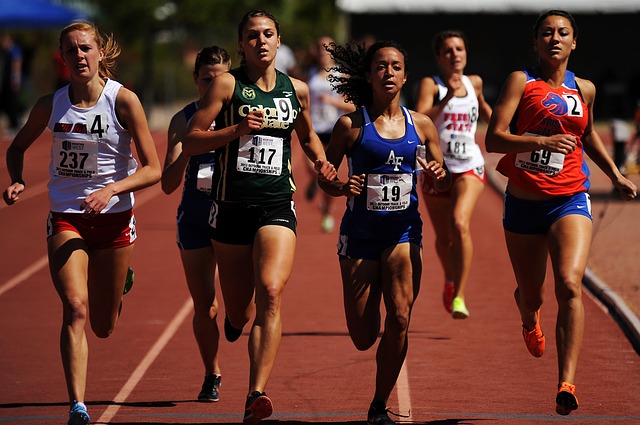 track and field race girl